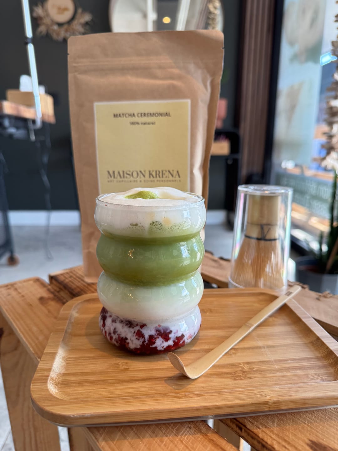 Customer photo review of Sachet Matcha Ceremonial Bio - 250g - Marque Blanche - Professionnel