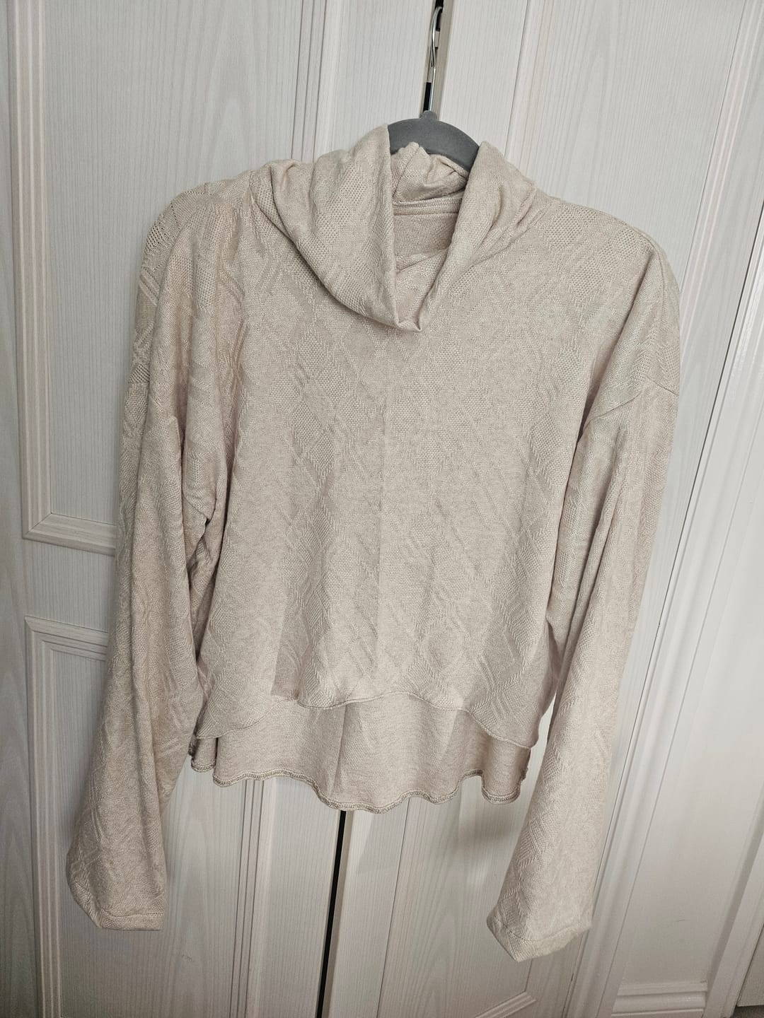 Customer photo review of Soft Melange Jacquard Knit Fabric