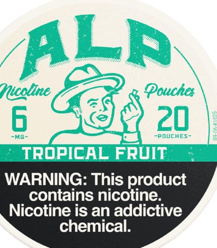 Customer photo review of Tropical Fruit Nicotine Pouches