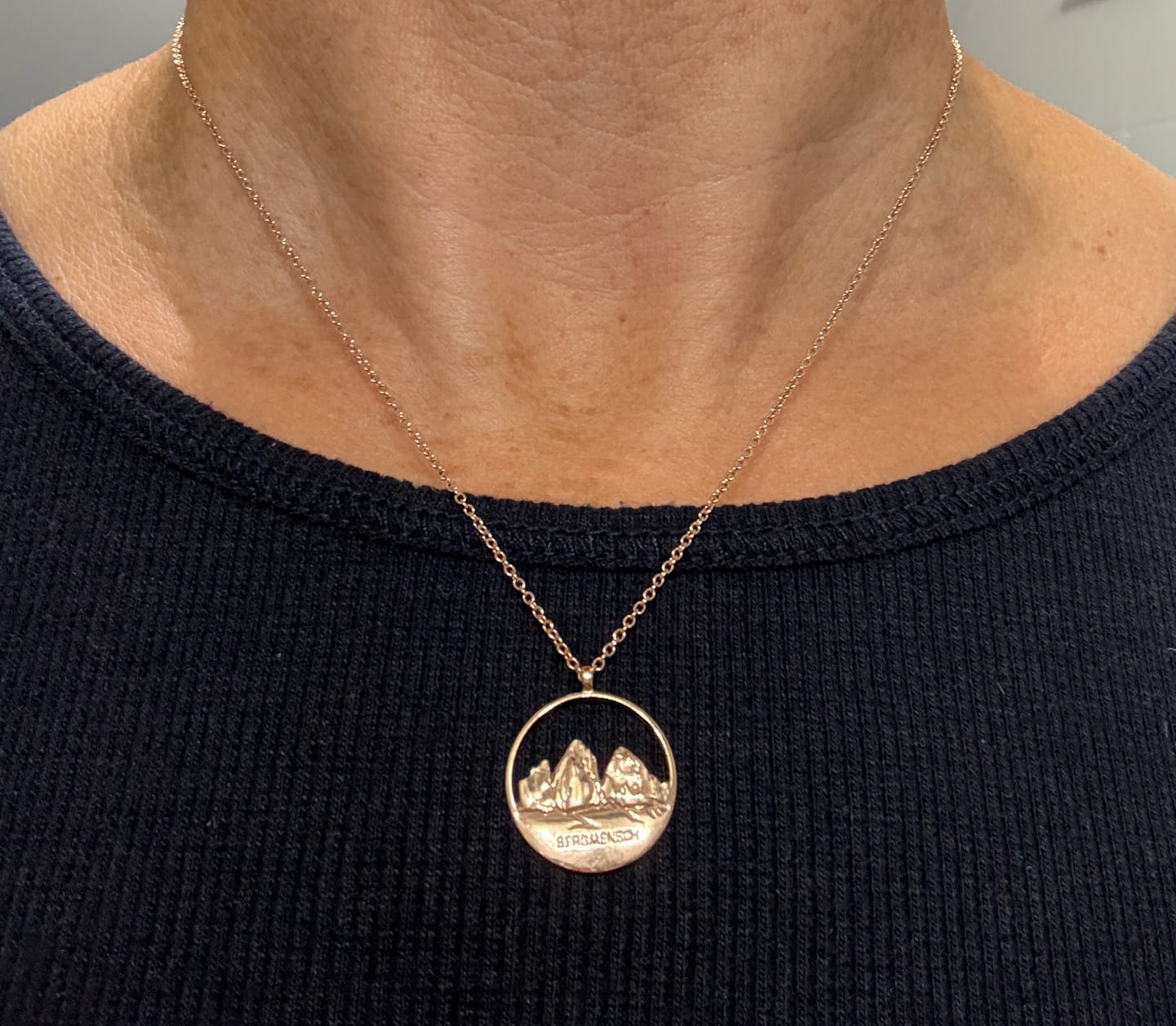 Customer photo review of BERGMENSCH® Tre Cime Halskette 925 Sterling Silber