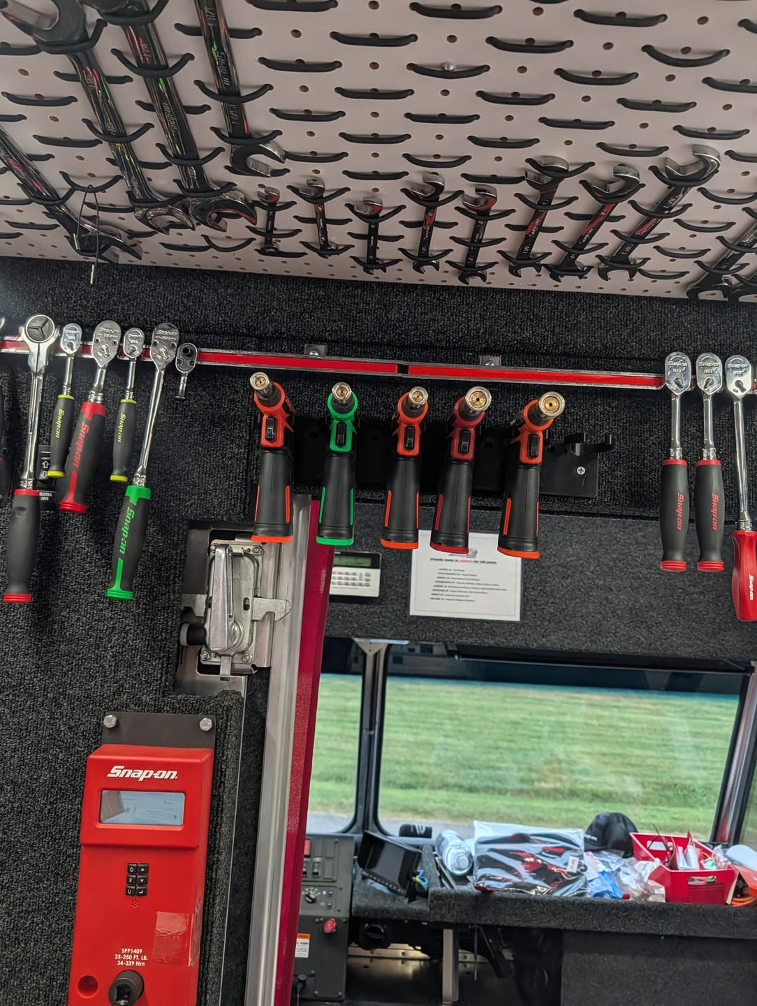 Customer photo review of Snap-On Butane Torch Holder | Holds 3 Tools | Wall Mountable | Black
