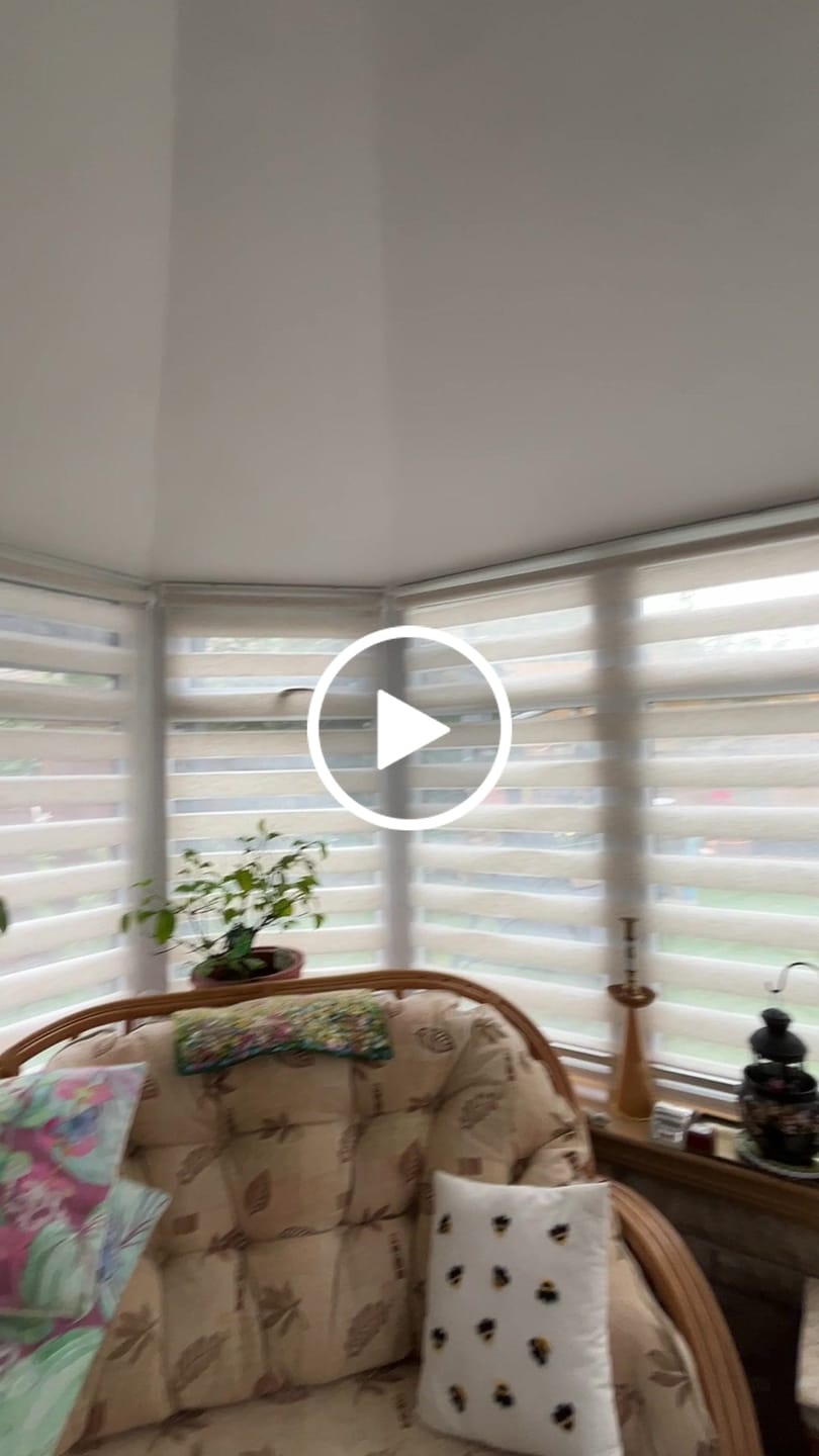 Customer video review of Linen Winter White Day & Night Blinds