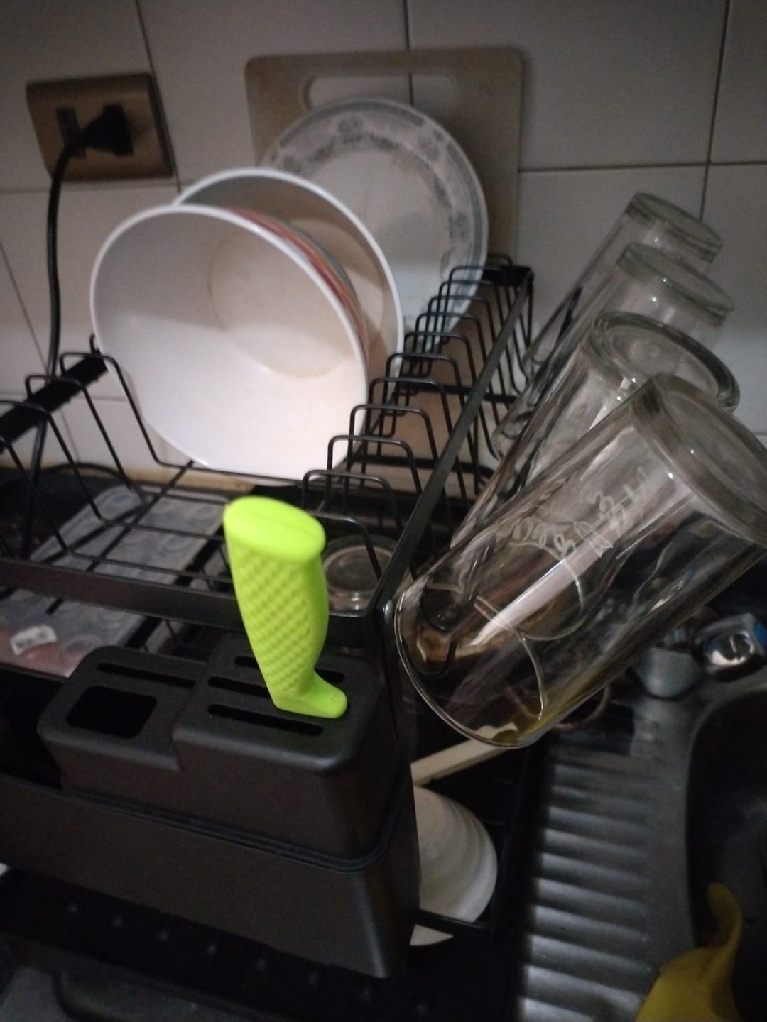 Customer photo review of Escurridor De Platos 2 Niveles Secaplatos Multifuncional