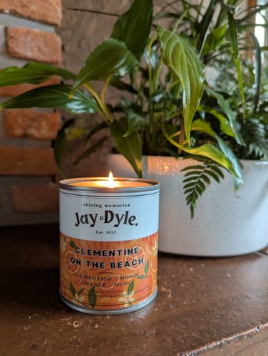 Customer photo review of Bougie Artisanale Clémentine Orange Monoï – Soleil Juteux et Fruité