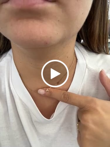 Customer video review of Collana letter love