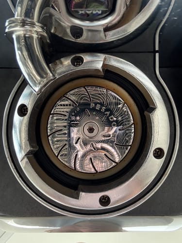 Customer photo review of High Diffusion Espresso Shower Screen - LM, E61, MV