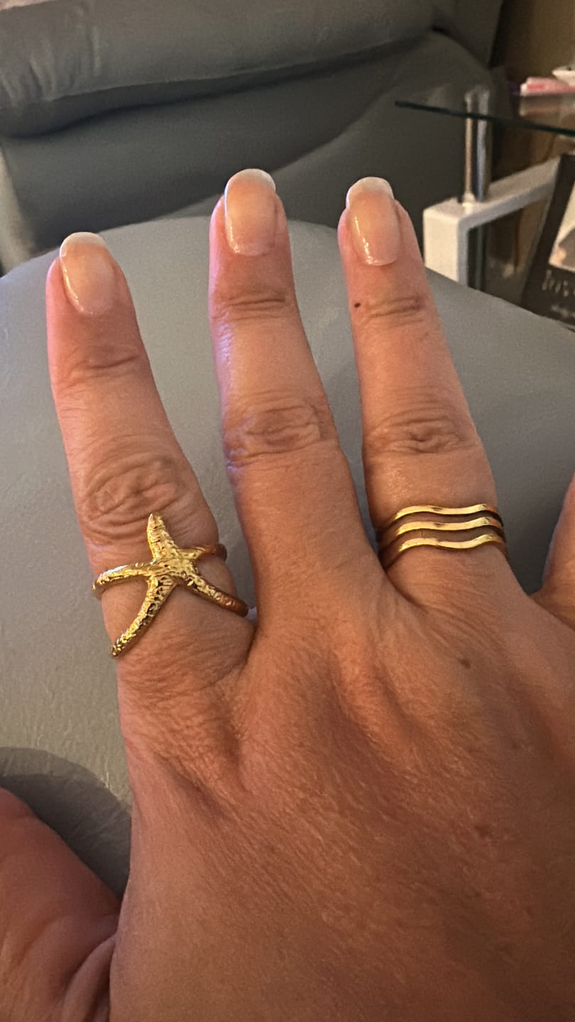 Customer photo review of Wave Trio Ring (Bundle)