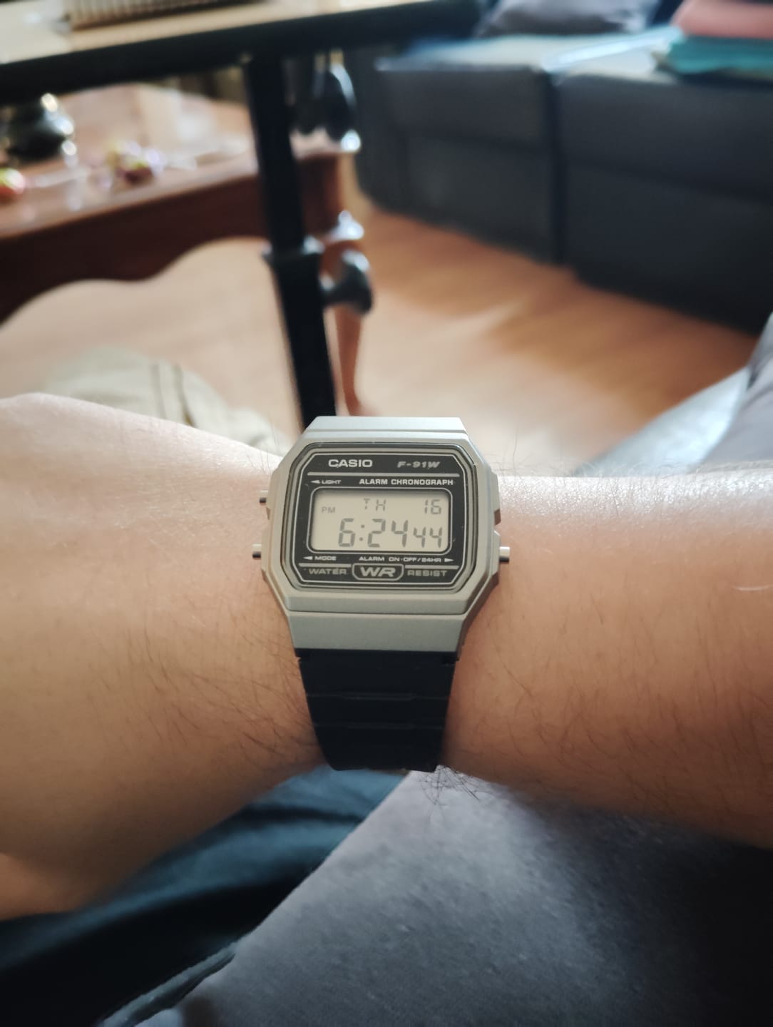 Customer photo review of Reloj Casio Vintage F-91WM-1BDF Gris/Negro