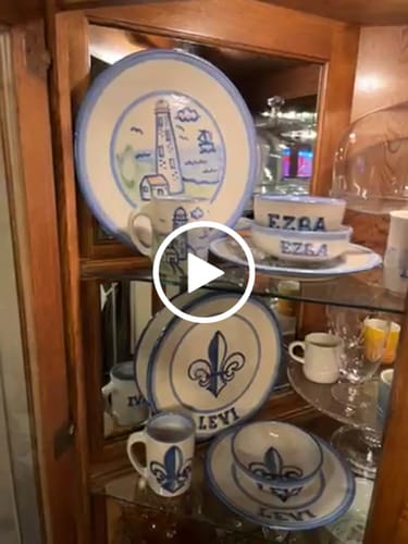 Customer video review of Personalized Lunch Plate