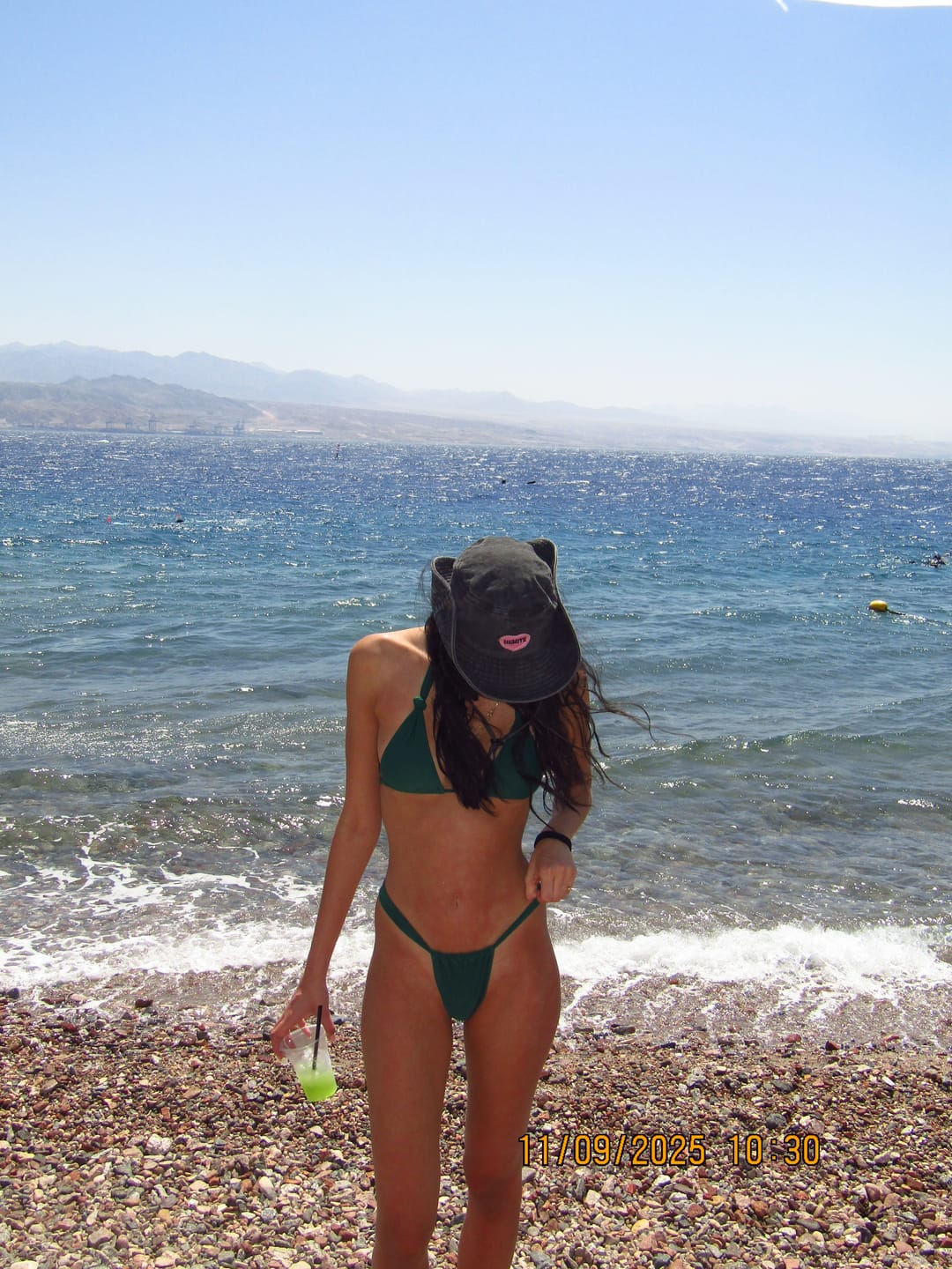 Customer photo review of Palma Top - Emerald Green
