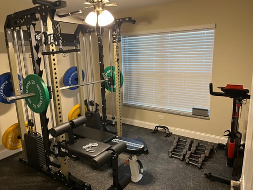 Customer photo review of Major Fitness B52 All-In-One Home Gym Smith Machine