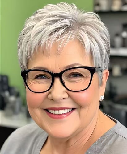 Customer photo review of Summer Breathable&comfortable Short Hair Topper For Thinning Hair