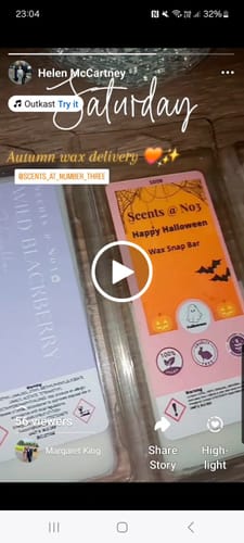 Customer video review of Chestnut Brown Sugar Wax Melt