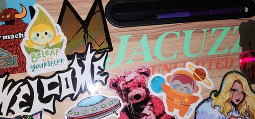 Customer photo review of Finch Vinyl Stickers 6-Pack