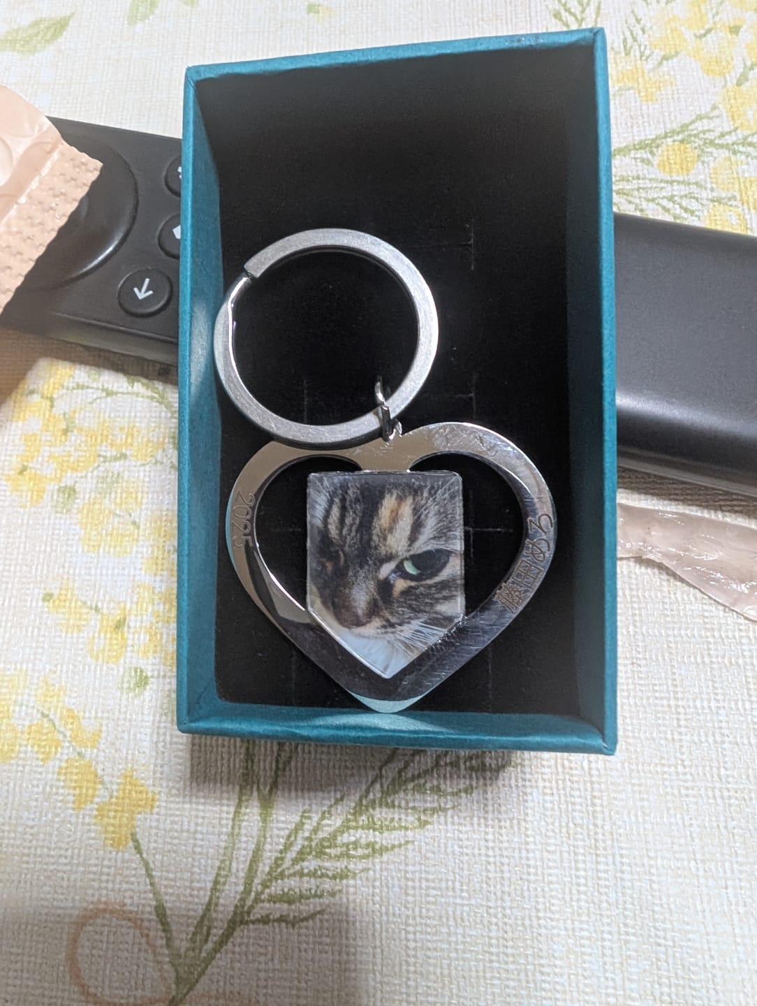 Customer photo review of 世界にひとつだけ♪好きな写真で作るオリジナルキーホルダー（文字入れ無料）