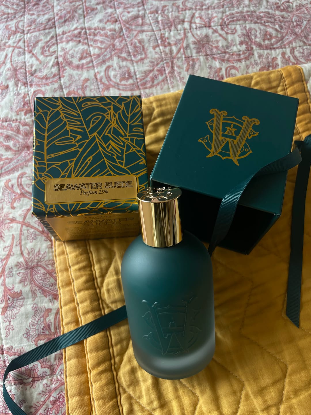 Customer photo review of Seawater suede