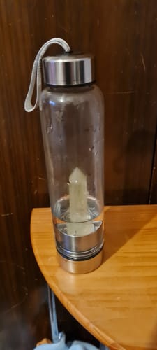 Customer photo review of Crystal Water Bottle 💧 OverStock Liquidation Sale