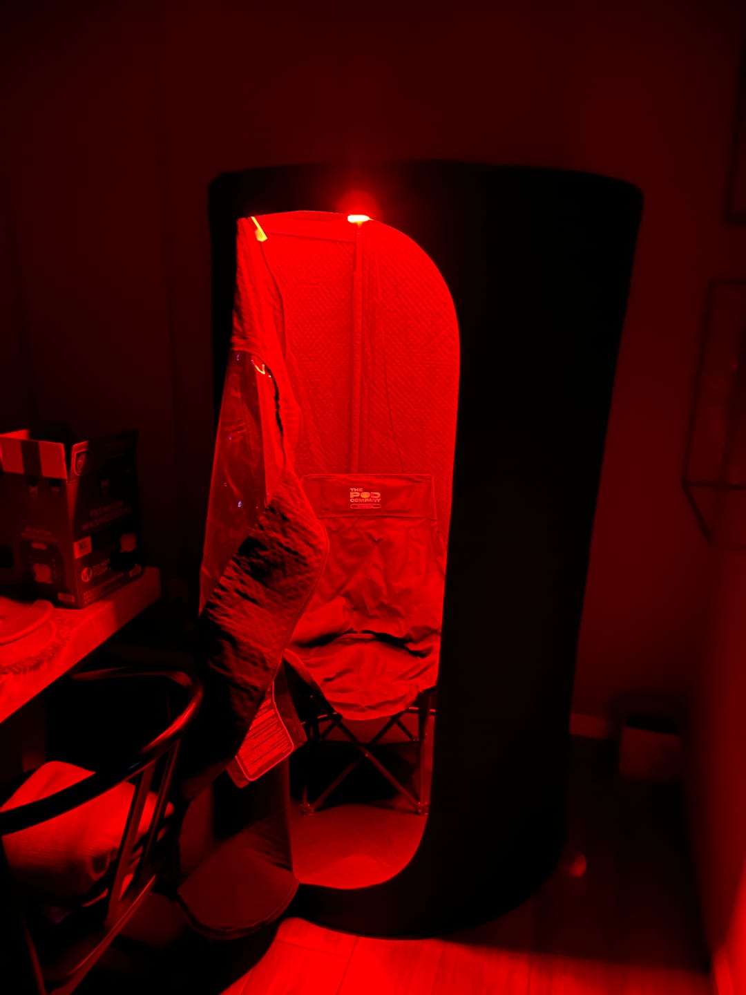 Customer photo review of The Sauna Pod