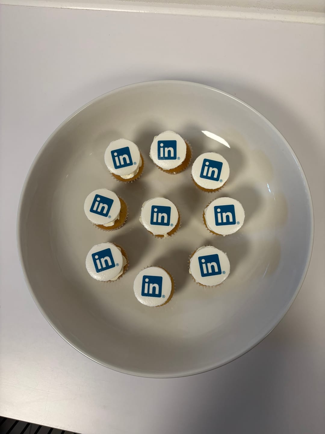 Customer photo review of Corporate Cupcakes with Logos