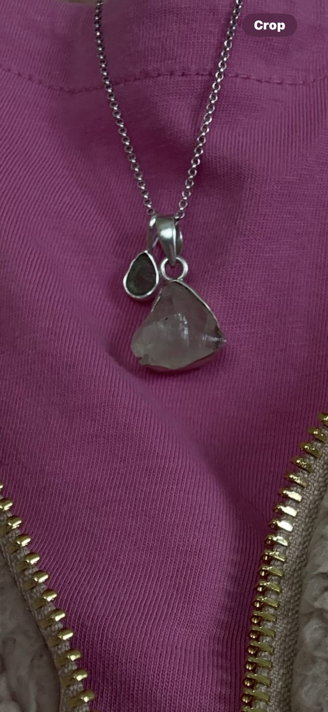 Customer photo review of Moldavite - Mini necklace pendant