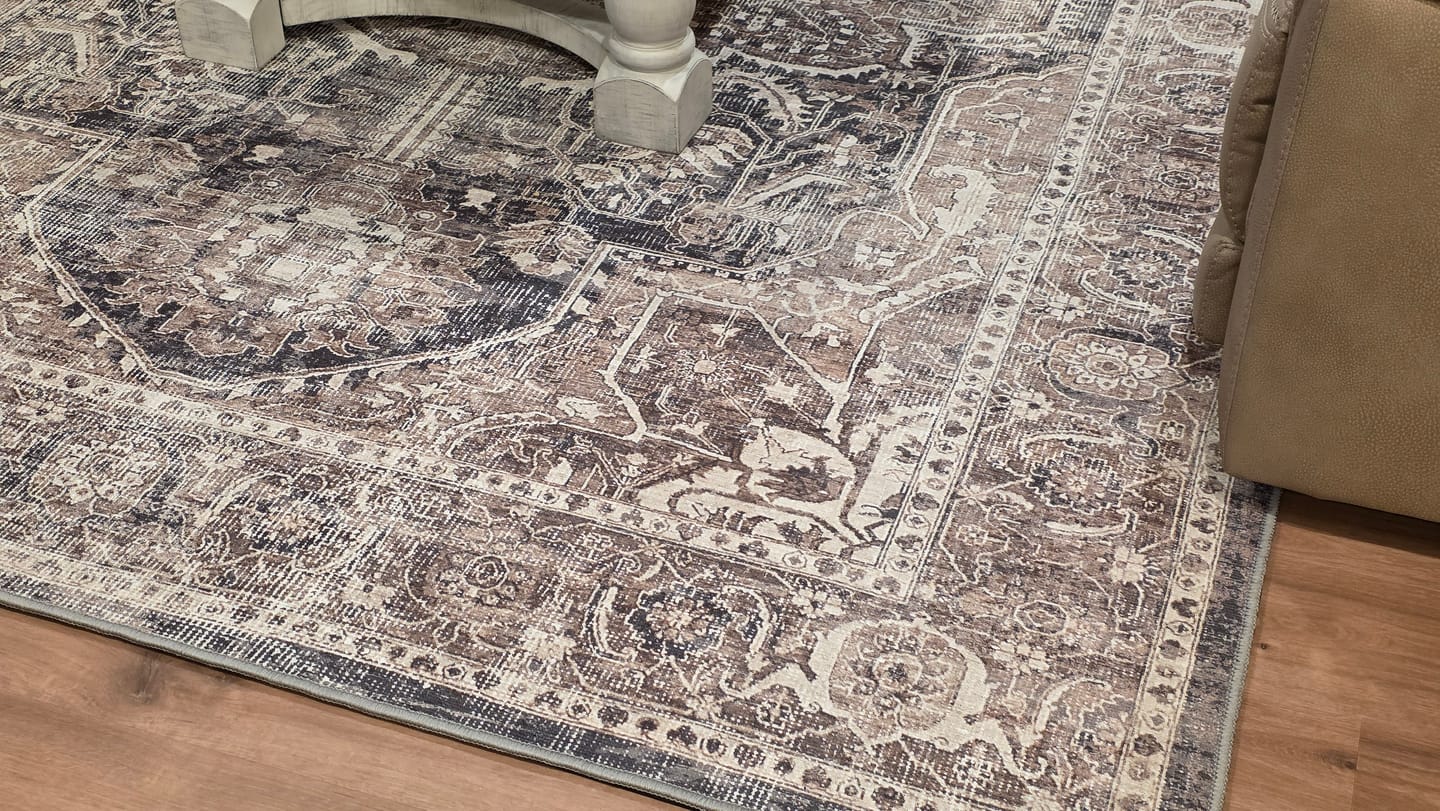 Customer photo review of Distressed Vintage Kendra Ash in Grey Rug
