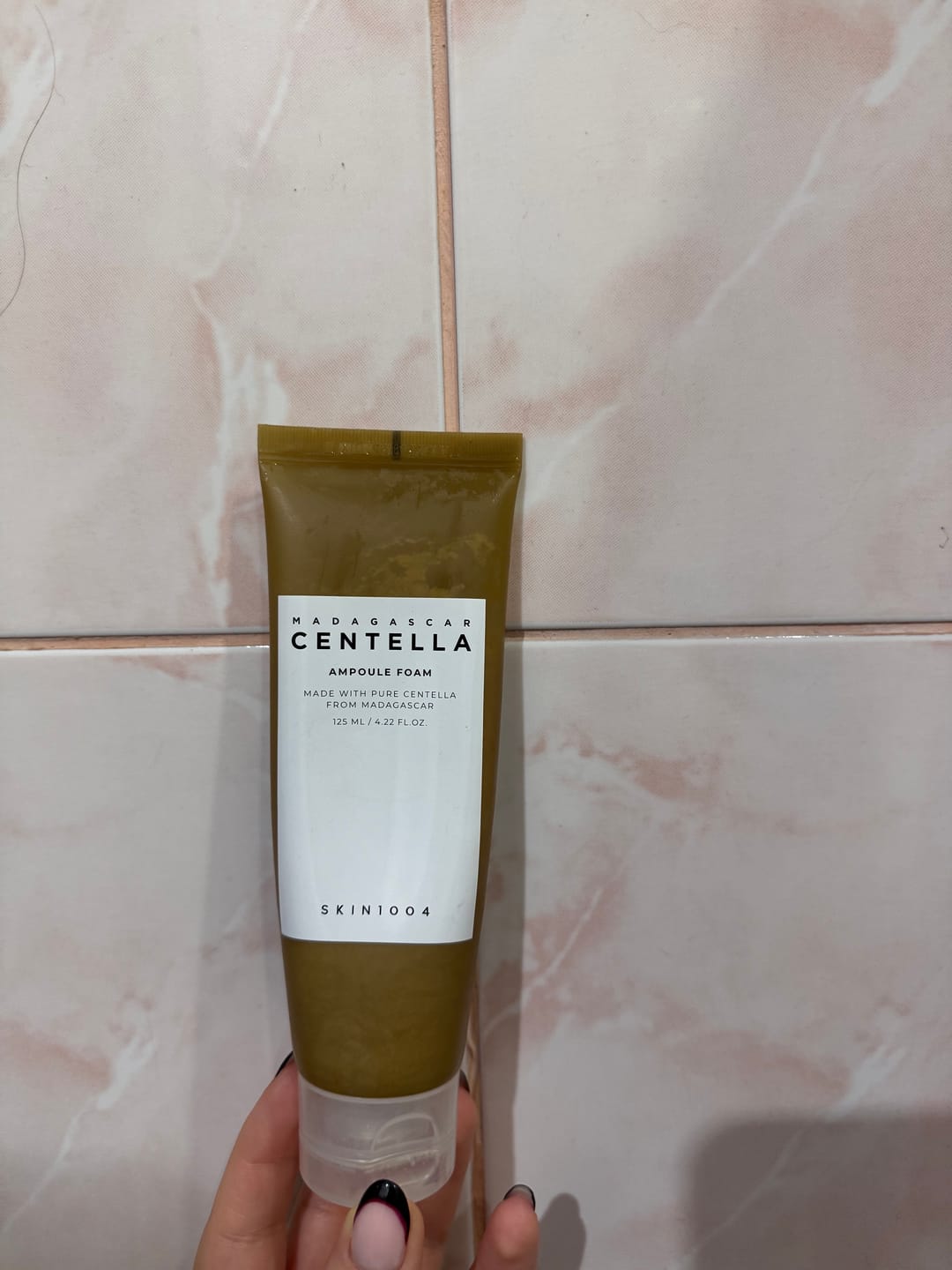 Customer photo review of Attīrošās ampulas putas priekš mazgāšanas ar ekstraktu Gota Kola SKIN1004 Madagascar Centella Ampoule Foam