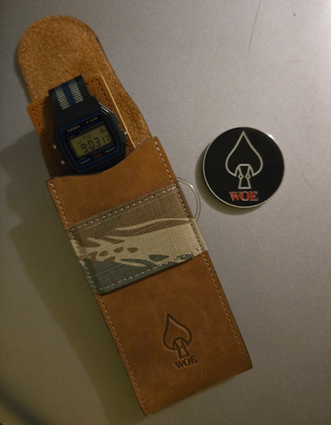 Customer photo review of Travel Pouch and Challenge Coin - NEW