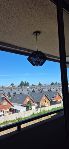 Customer photo review of Lampara Colgante Negra Origenes