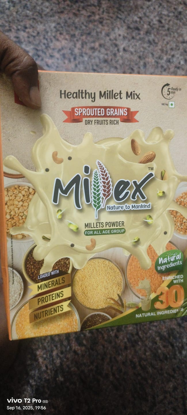 Customer photo review of Millex Millet Health Drink Mix with churnam (800g)