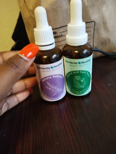 Customer photo review of Fibroid & Hormonal Balance Combo