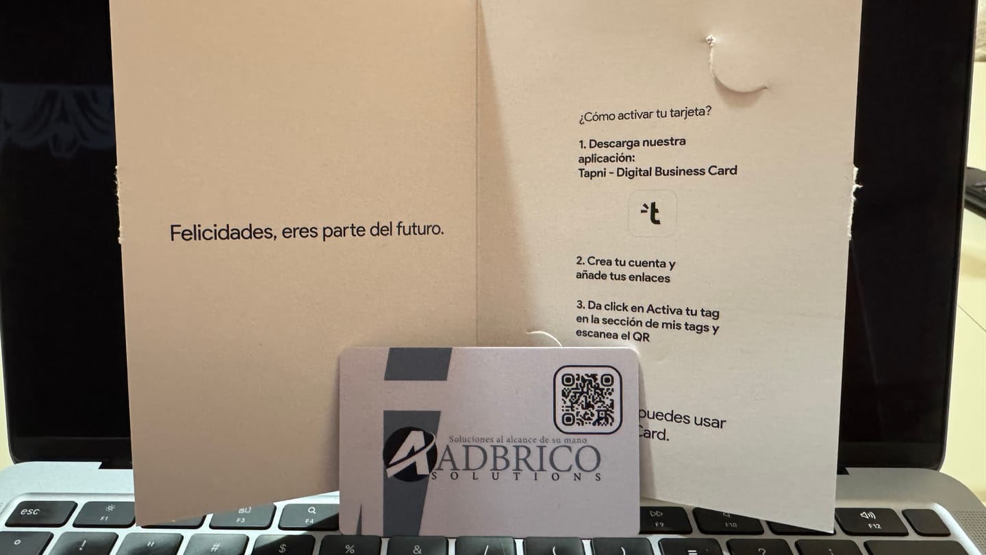 Customer photo review of Tarjeta Personalizada