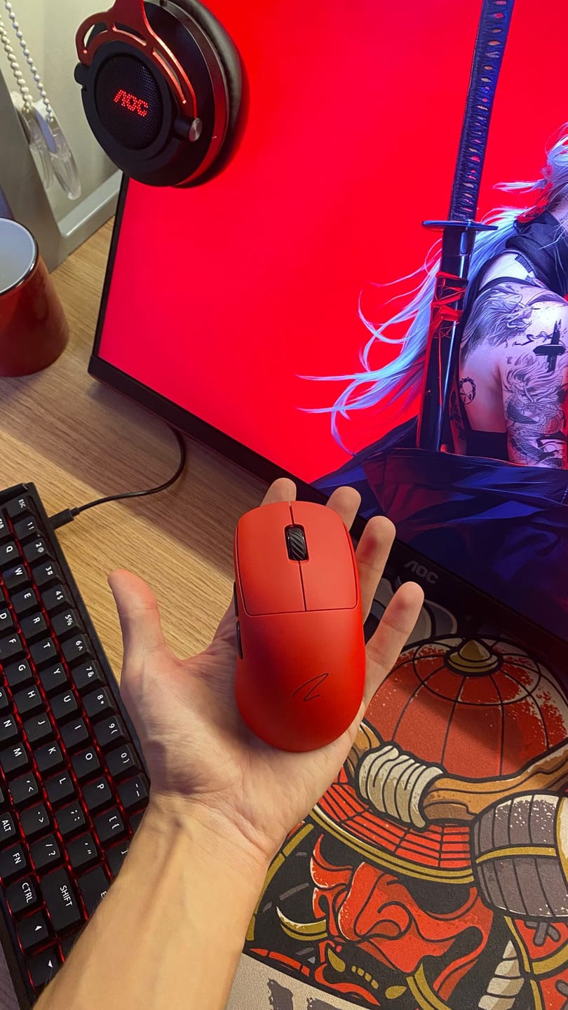 Customer photo review of Zaopin Z2 Mini 4K Wireless Mouse