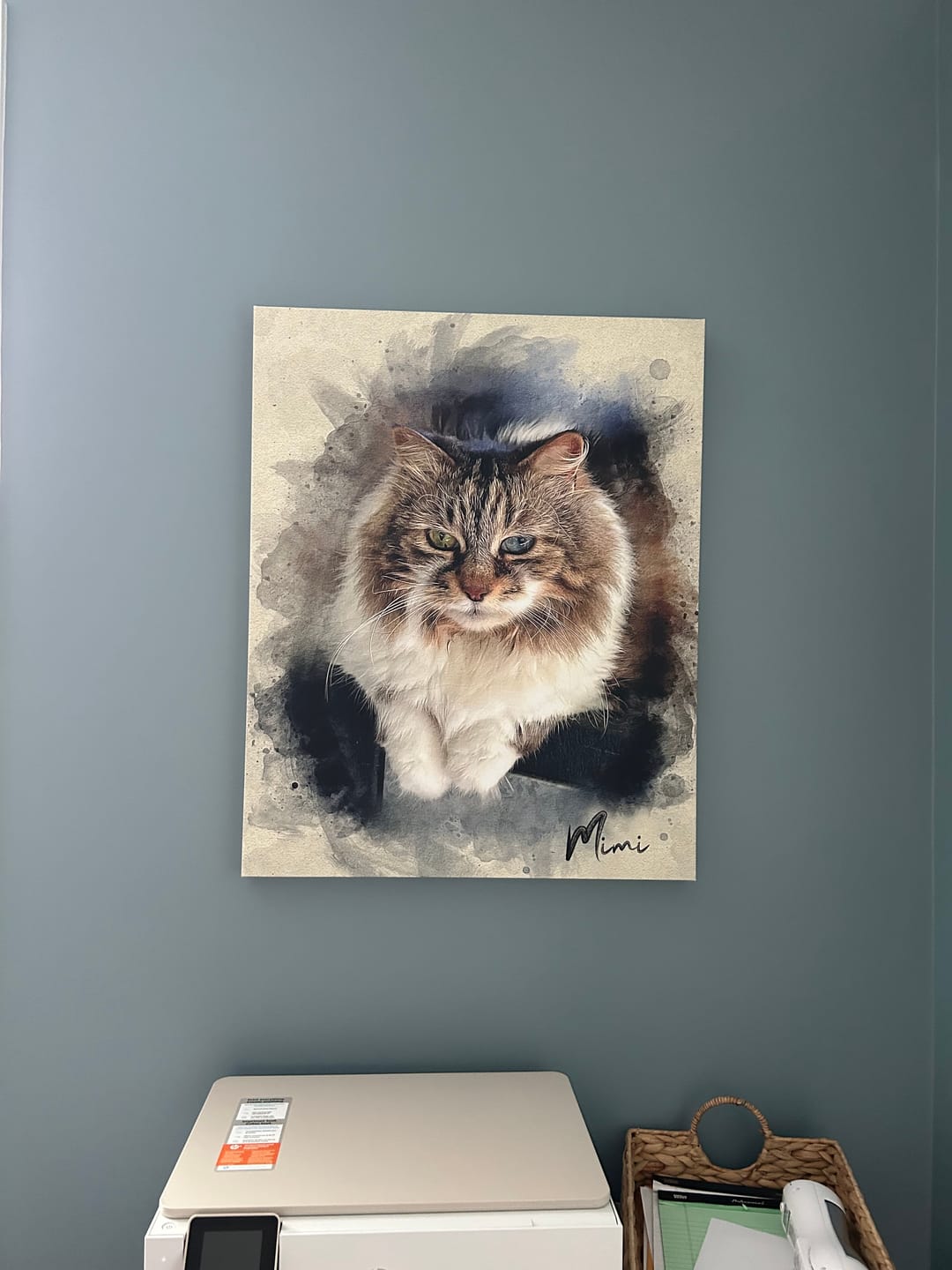 Customer photo review of Personalized Pet portrait