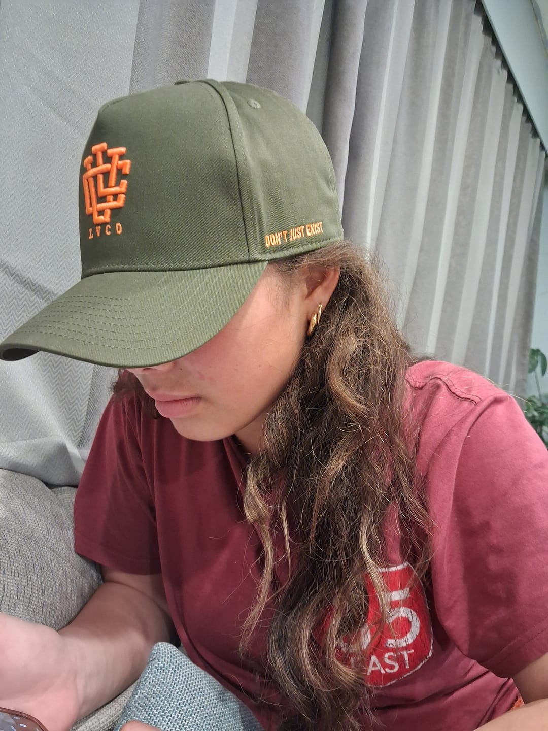 Customer photo review of LVCO "Khaki Blaze" A-Frame Snapback