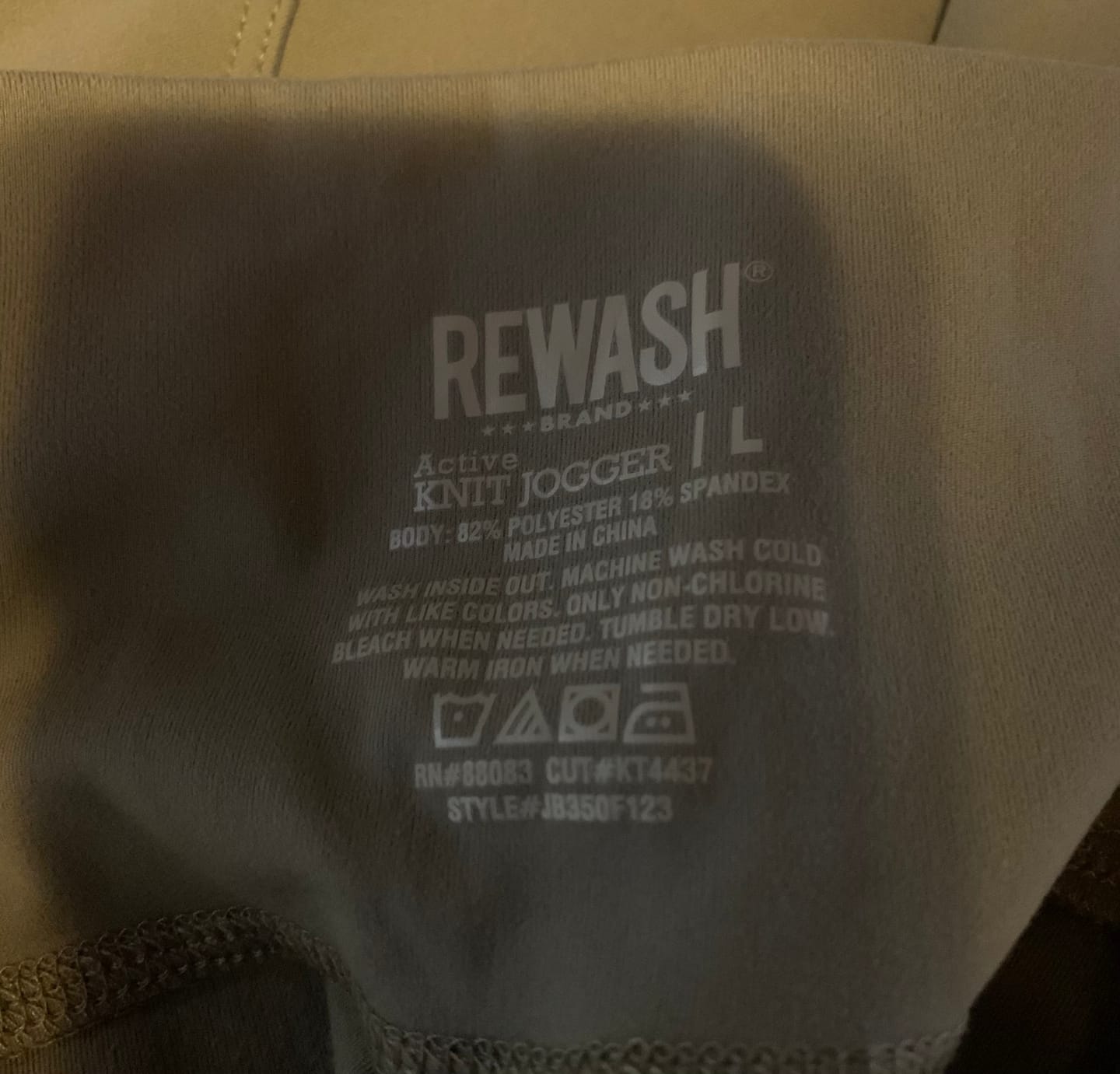 Customer photo review of CARGO KNIT JOGGER - SHADOW