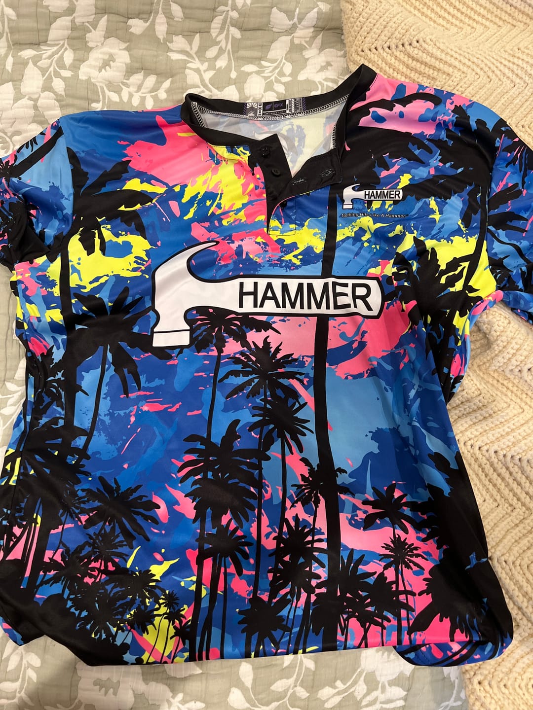 Customer photo review of STORM - TROPICAL SURGE PEARL BBP NEON - BOWLING JERSEY