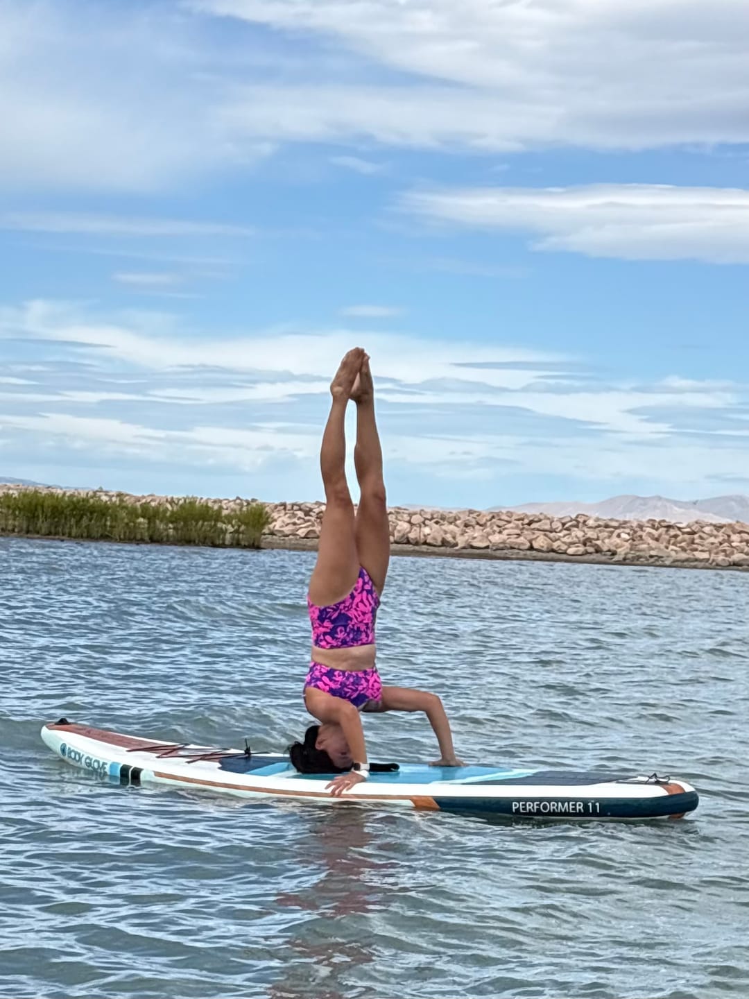 Customer photo review of High Rise Bottoms - Neon Floral