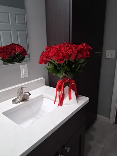 Customer photo review of Red Rose Bouquet