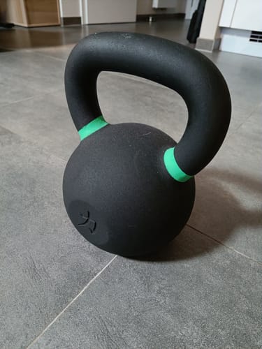 Customer photo review of Strength Shop Cast Iron Kettlebells - Single Mould, Powder Coated, 4-64KG