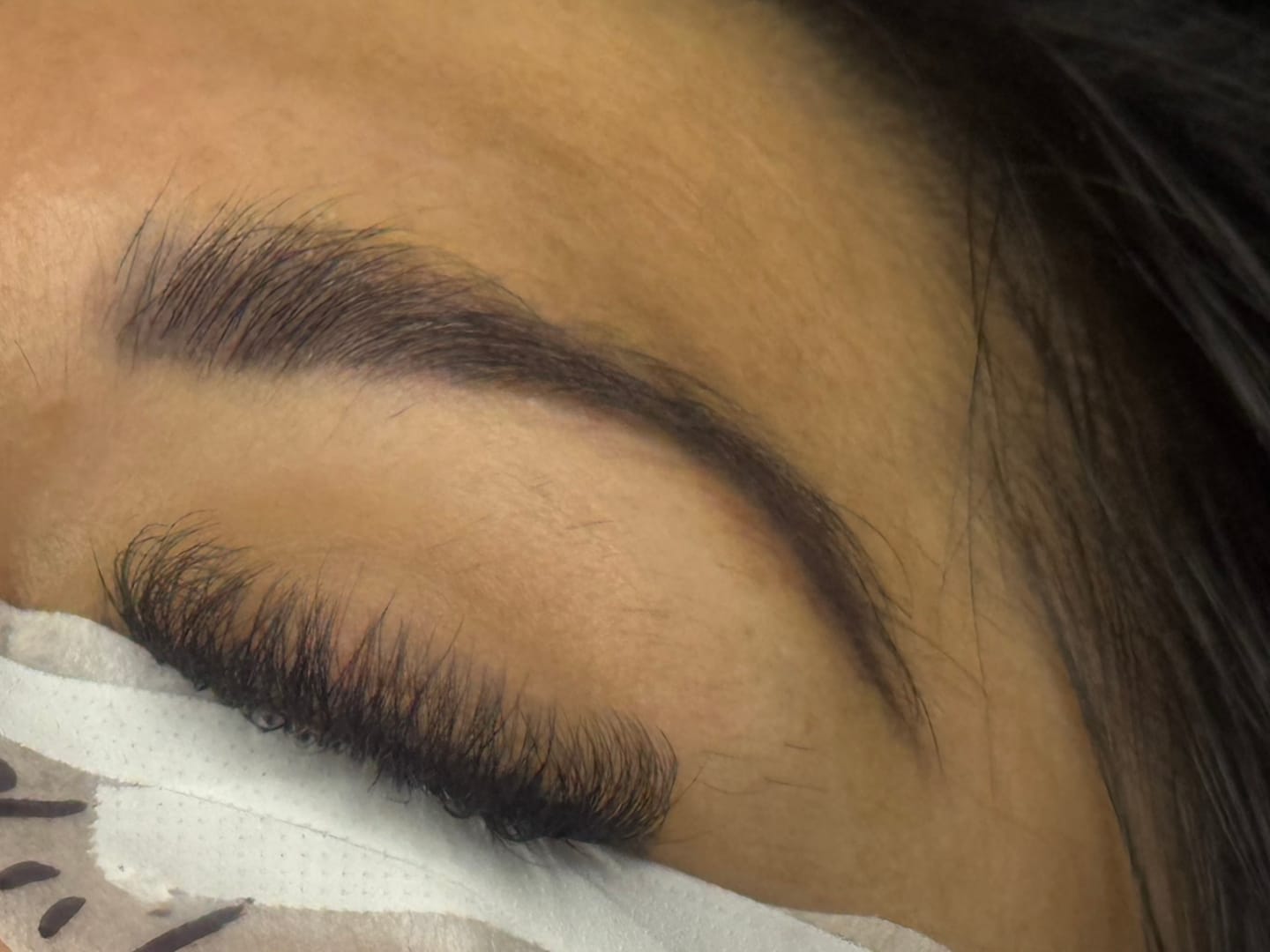 Customer photo review of W Shape Lashes Extension
