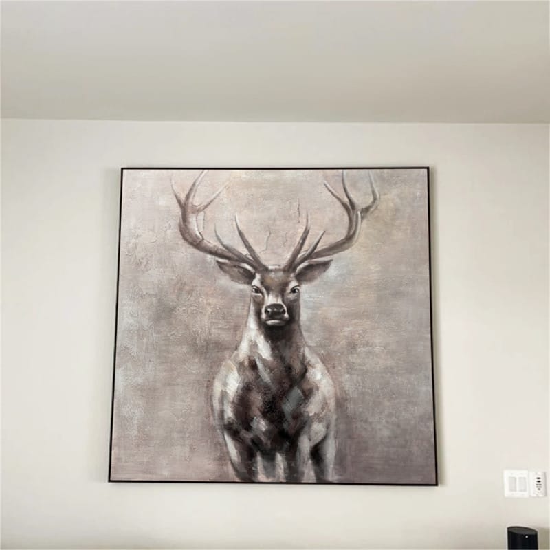 Customer photo review of Animal Canvas Art Painting #AC002