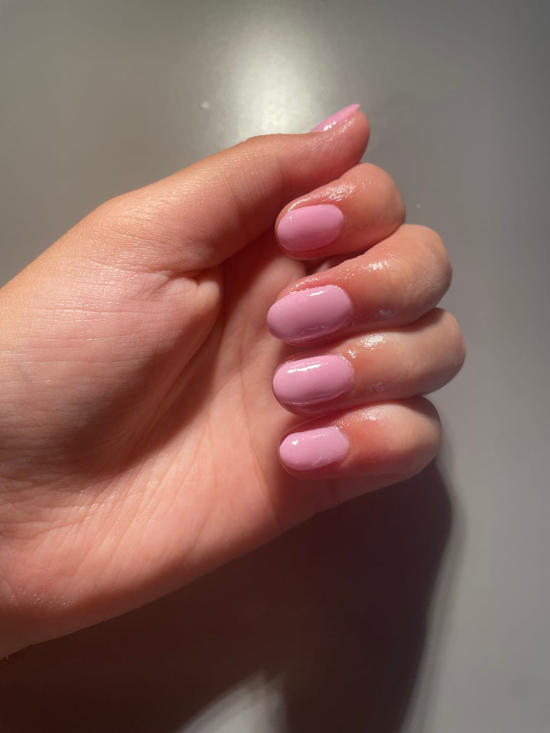 Customer photo review of Girly Pink Dipping Powder