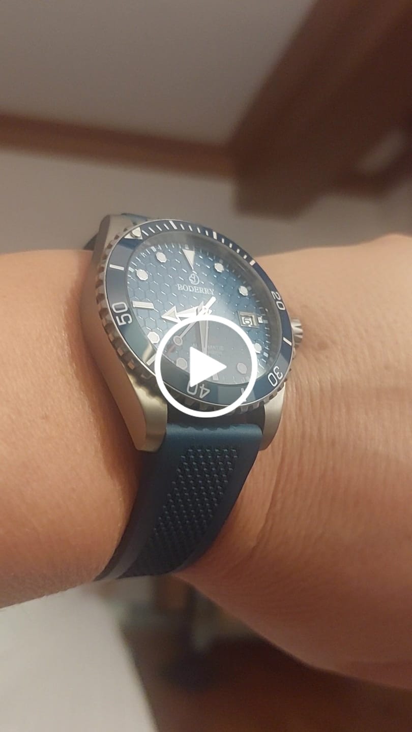 Customer video review of SEATURTLE.OCEAN(TITANIUM) - Automatic Titanium Diver Watch | Sea Blue