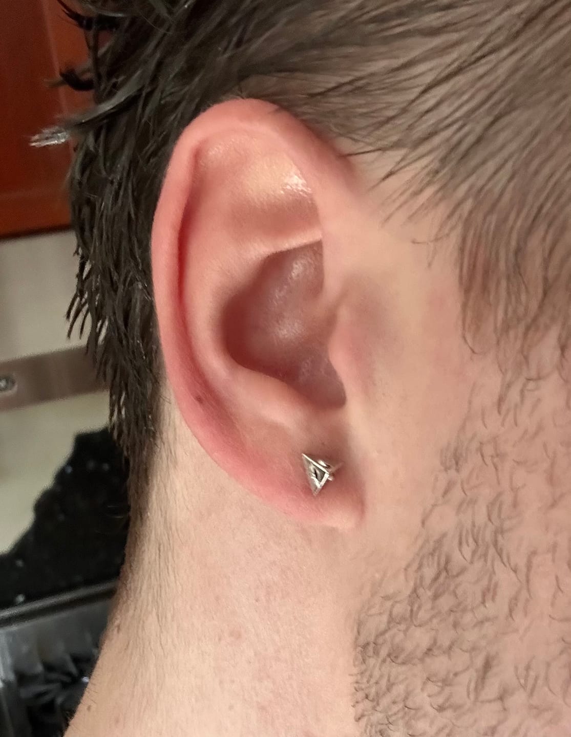 Customer photo review of ASTROLOGY STUD EARRING