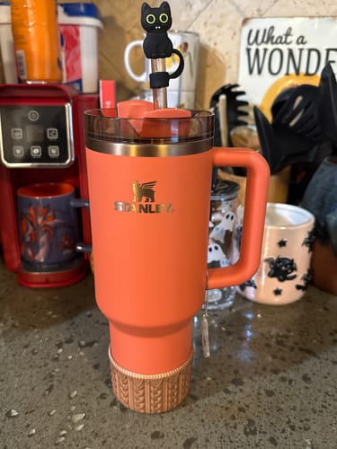 Customer photo review of Metallic Copper MACRAME Tumbler Boot -fits 20-40oz