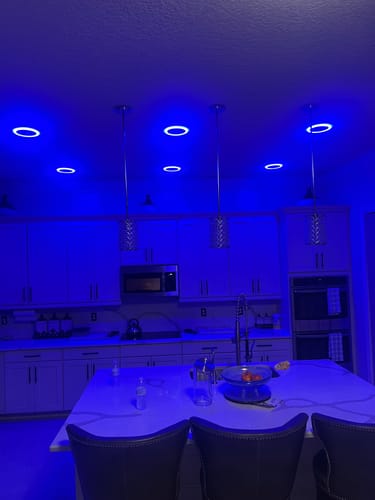 Customer photo review of New LED Recessed Downlight Panel Round LED Light 6W 9W Double Color Indoor Living Room Shop Bright Light Ceiling spot led Light