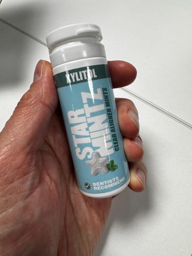 Customer photo review of StarMintz Breath Mints for Aligners