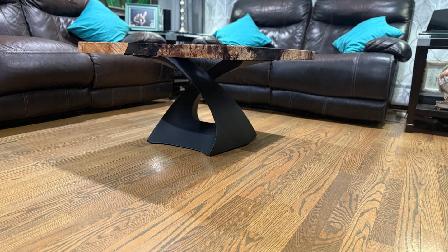 Customer photo review of Coffee Table Base 121B Tulipe 16H Metal Elegant Furniture