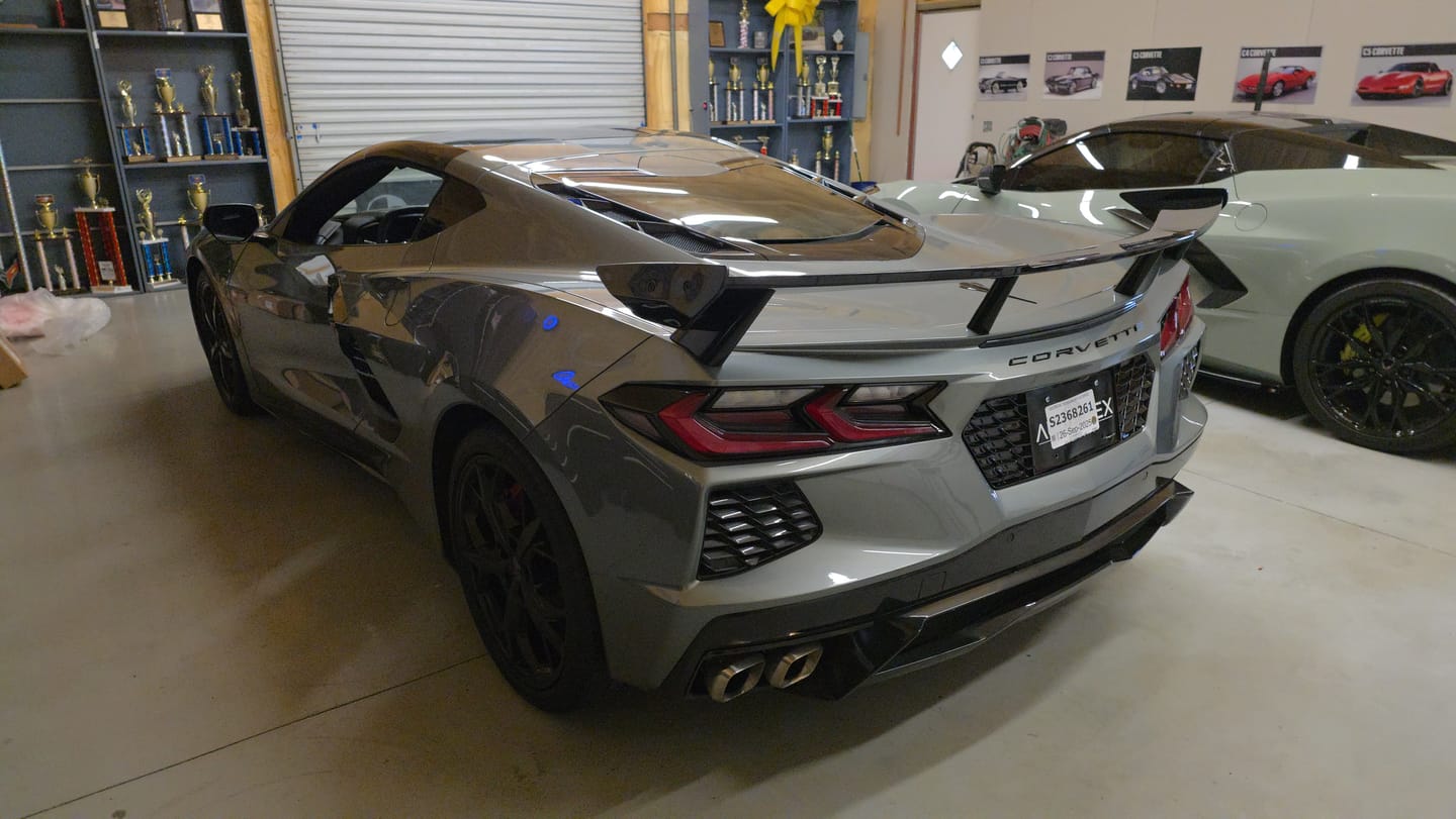 Customer photo review of Chevrolet Corvette C8 License Plate Backing