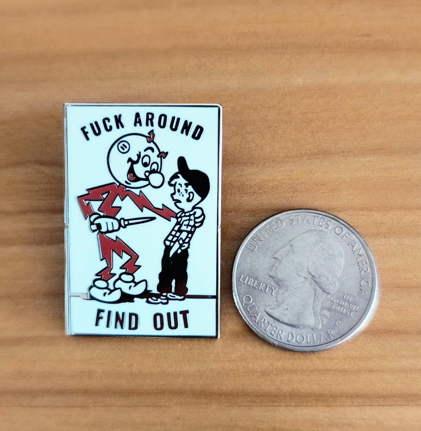 Customer photo review of Custom Enamel Pins
